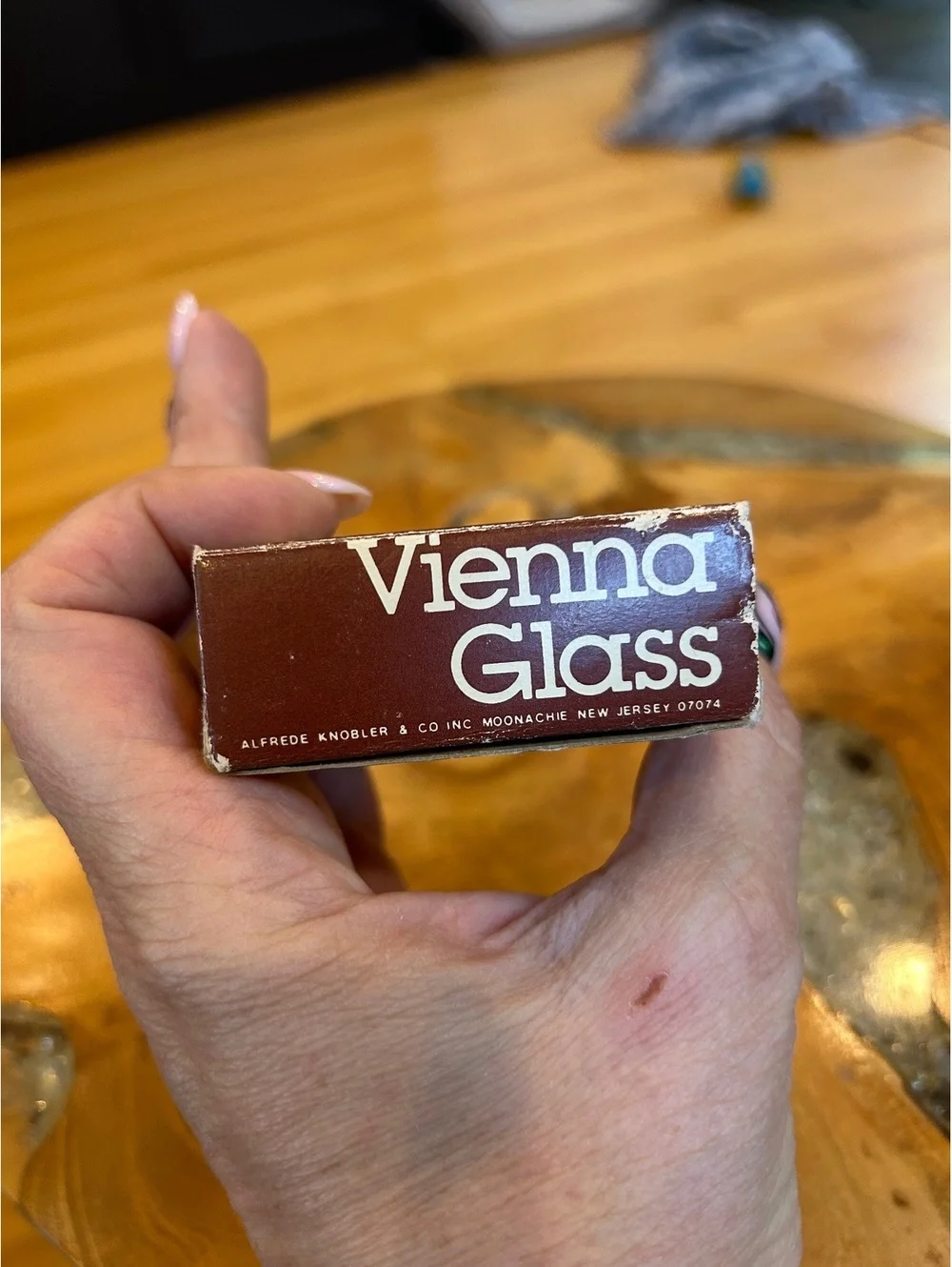 4 Vintage Vienna Glass Boxed Cookie Stamps Alfredo Knobler Co